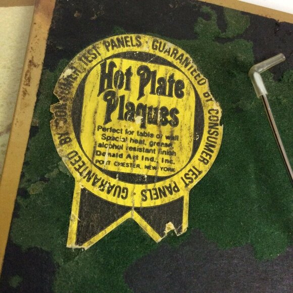 Donald Art Co 8x8 Hot Plate Plaques Trivets Fruit Baskets Still Life Vintage USA - Picture 7 of 12